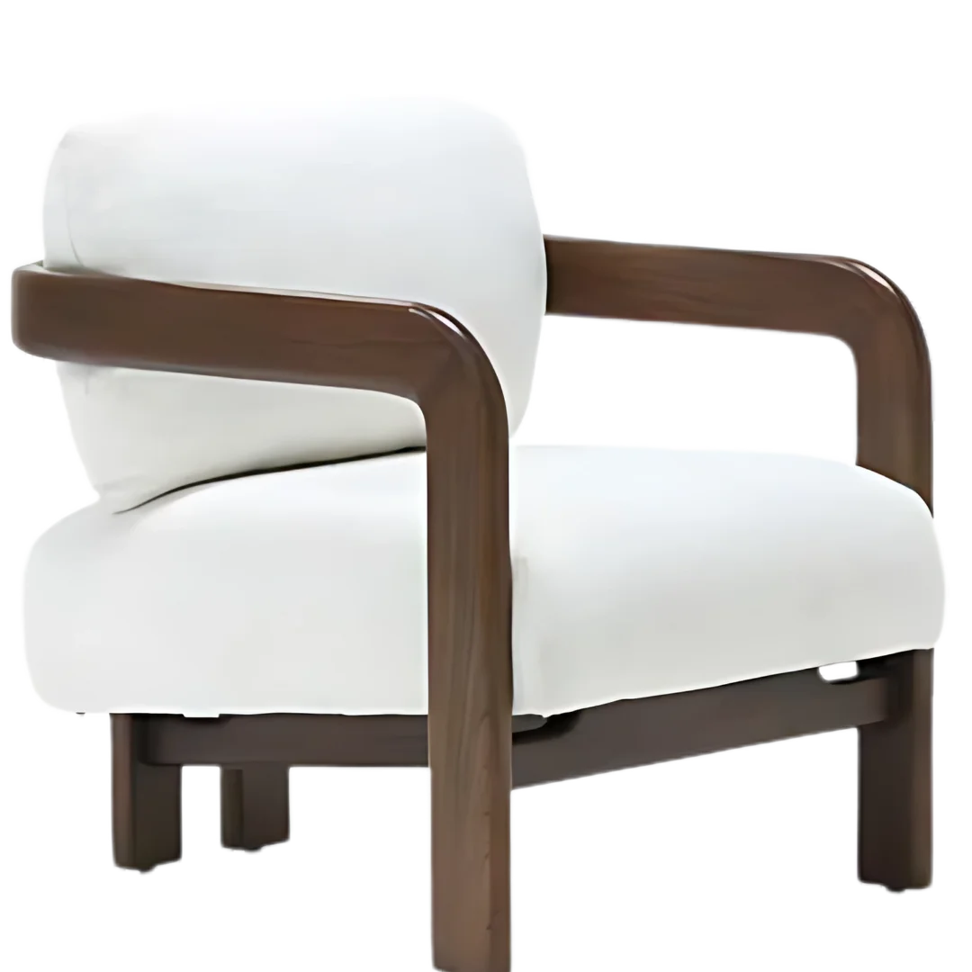 Lunora Teak Wood Lounge Chair - Brown