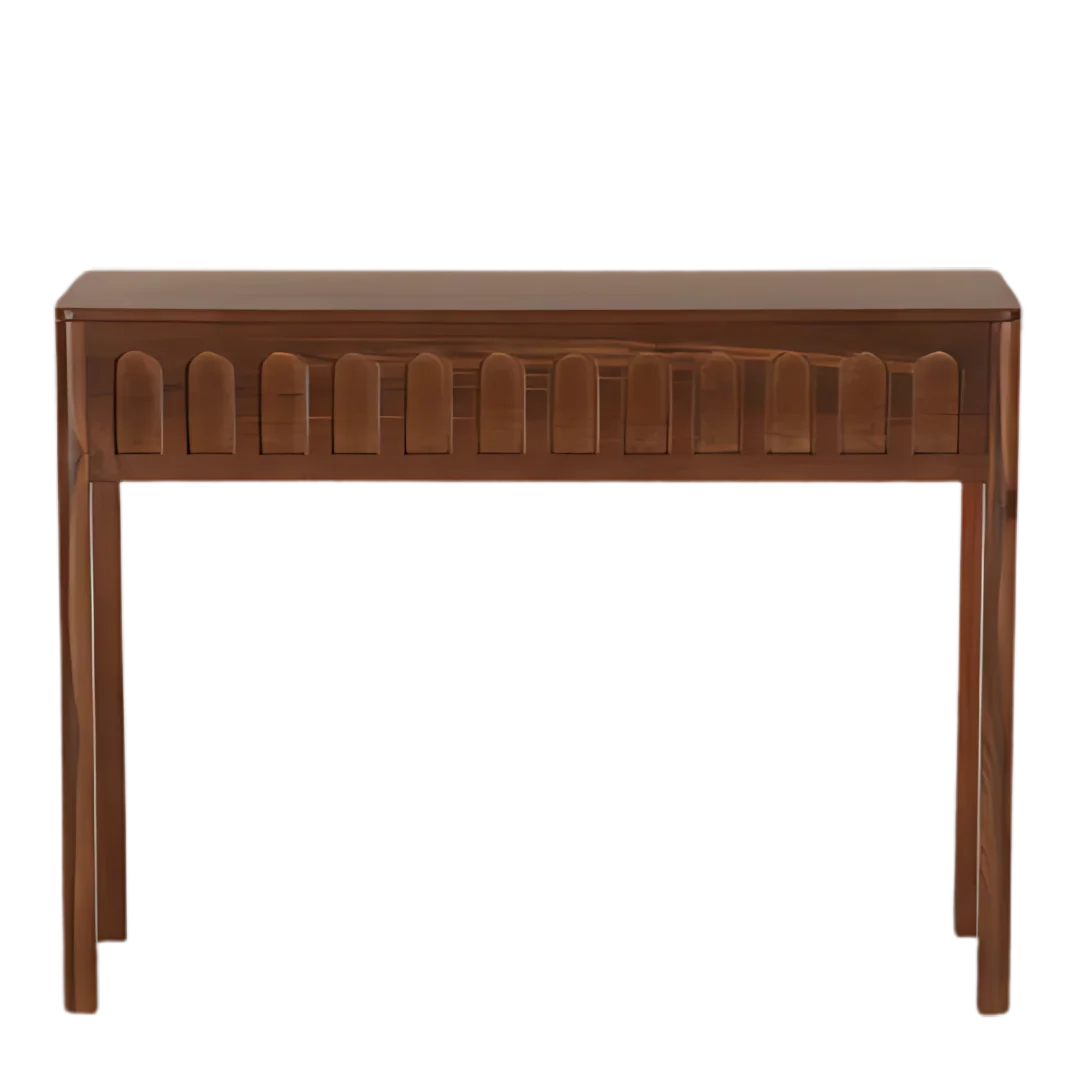 Taksha Solid Wood Console Table - Teak